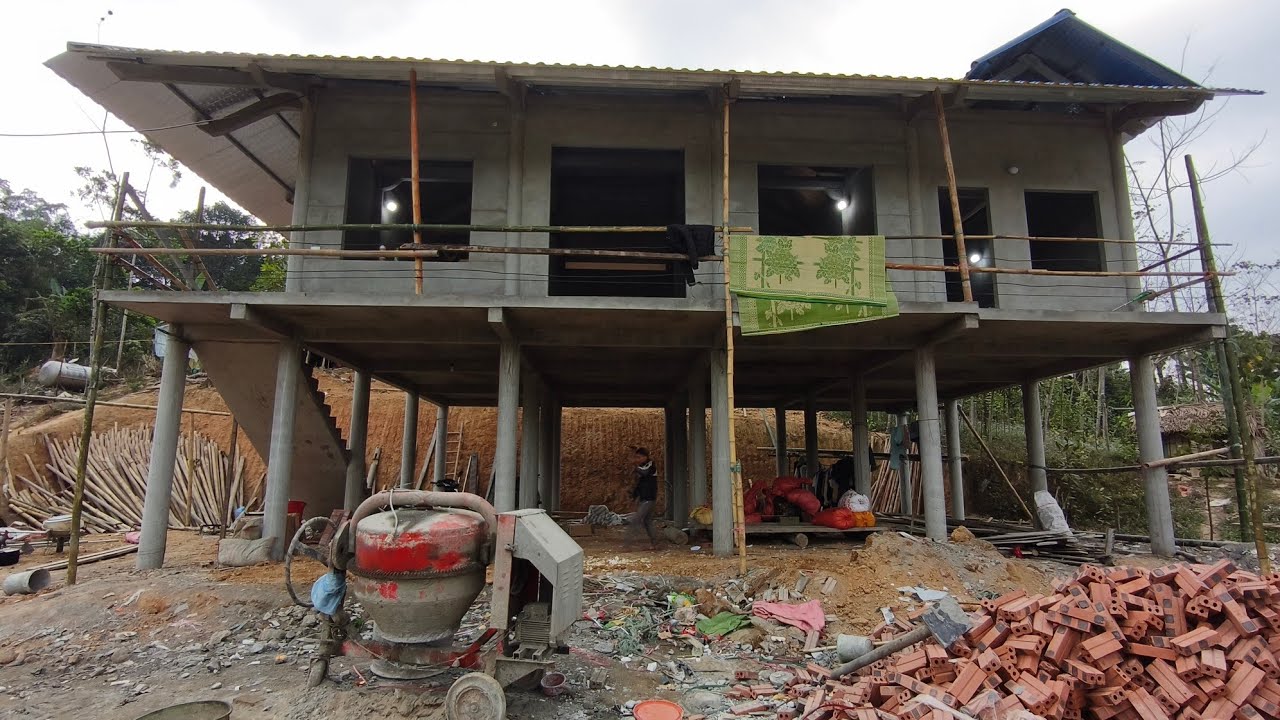  Công trình cuối năm,bàn giao mẫu nhà 1 gian 2 chái liền bếp , dt 130 m²