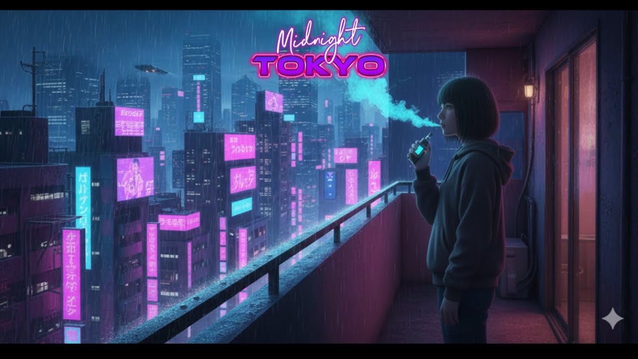 Lo-fi Night Streets | Tokyo Cyberpunk Chill 1h