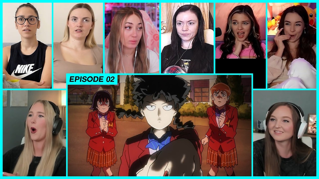[GIRLS REACT] Mob Psycho 100 Ep 2 Girl Reaction Mashup