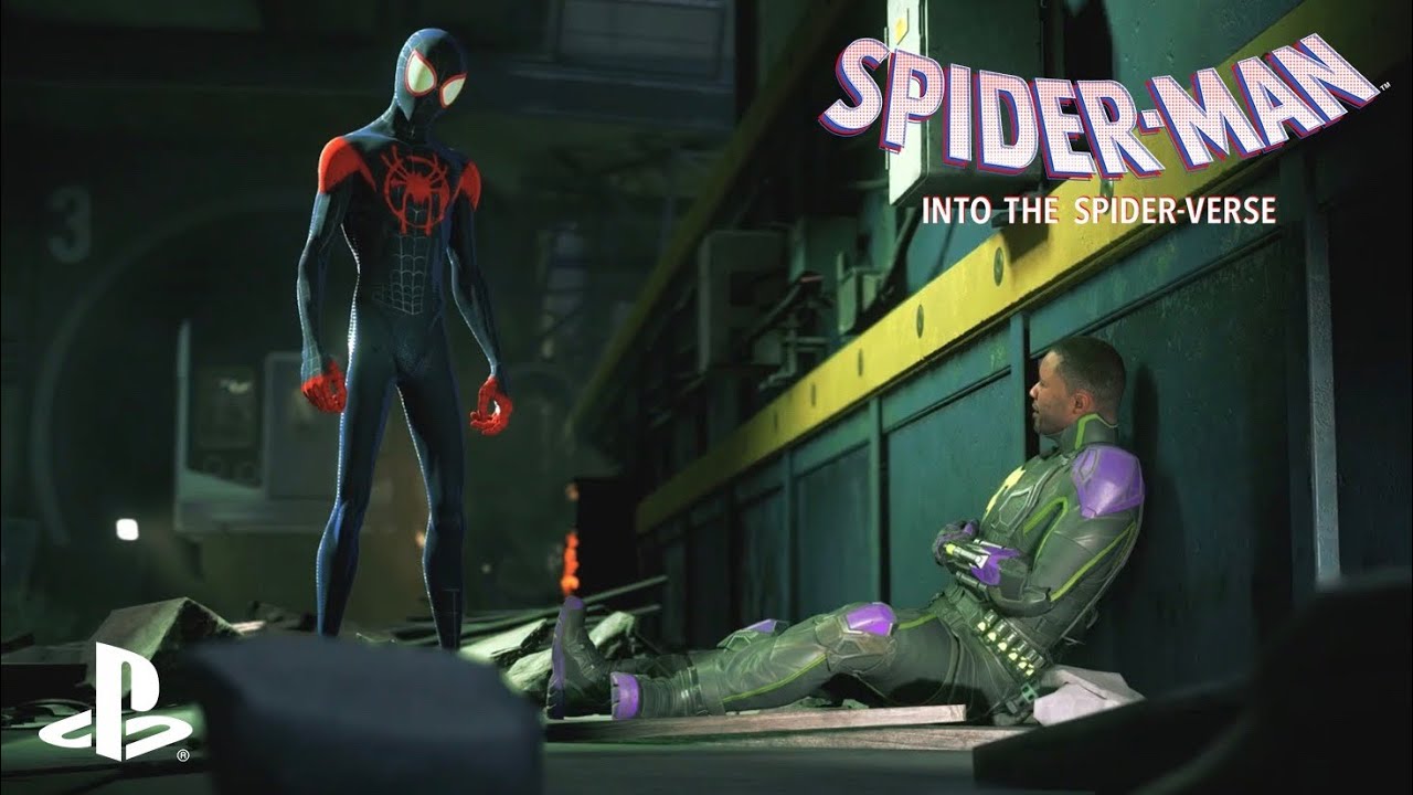 Spider-Man vs Prowler in Into The Spider Verse Suit Marvel's Spider-Man: Miles Morales