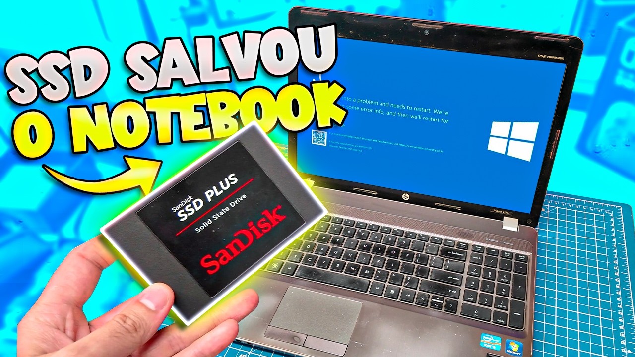 Um SSD salvou ESSE NOTEBOOK ANTIGO!