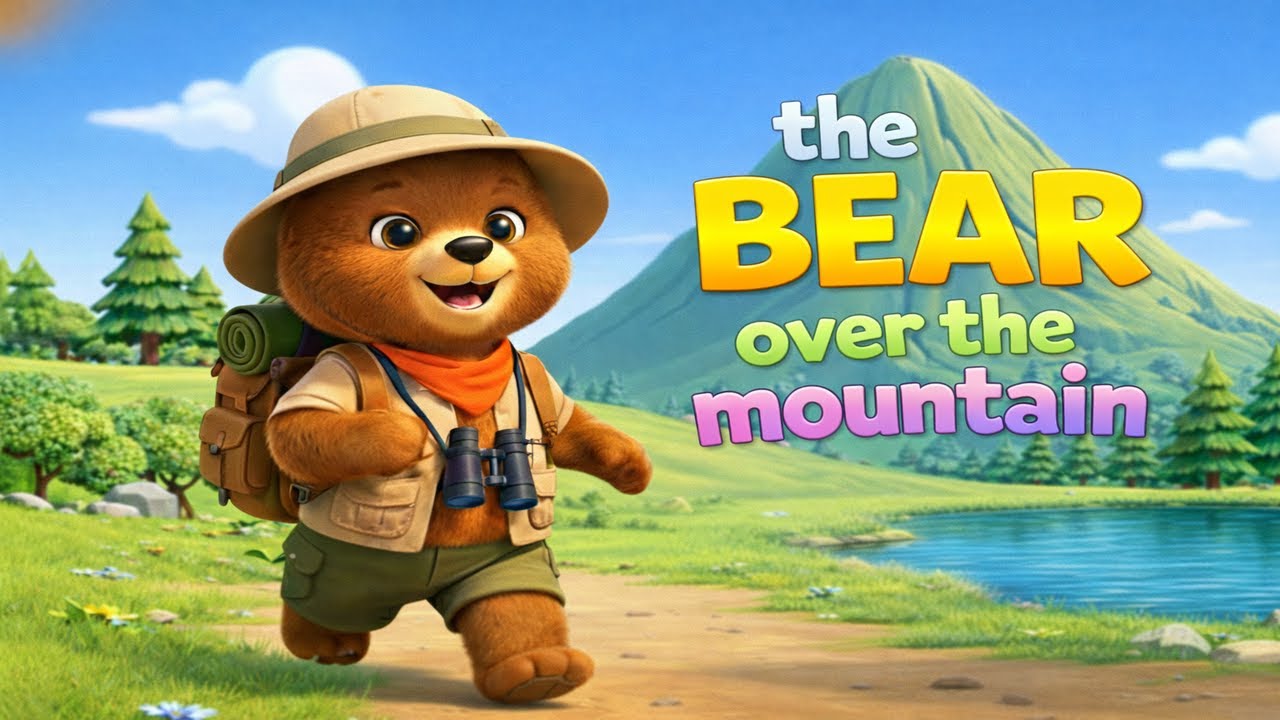 The Bear Went Over the Mountain | Preschool Song | Sing and Learn