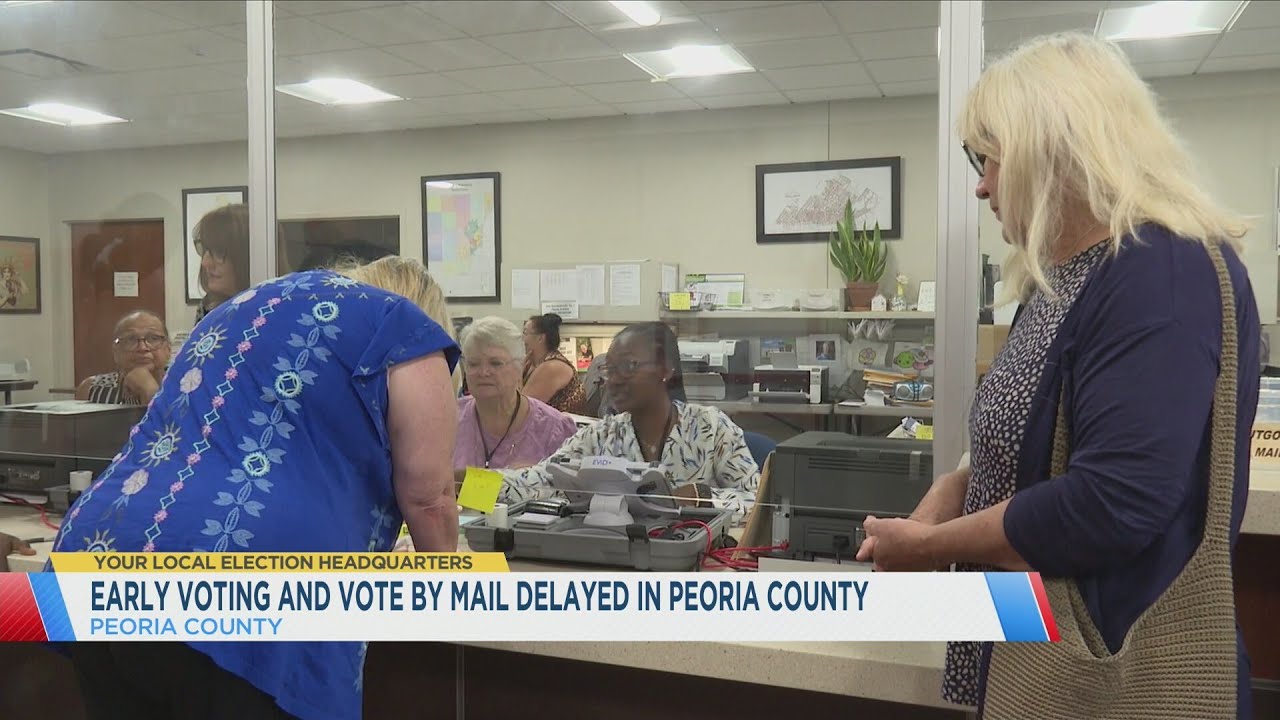 Early voting in Peoria County postponed over ballot dispute
