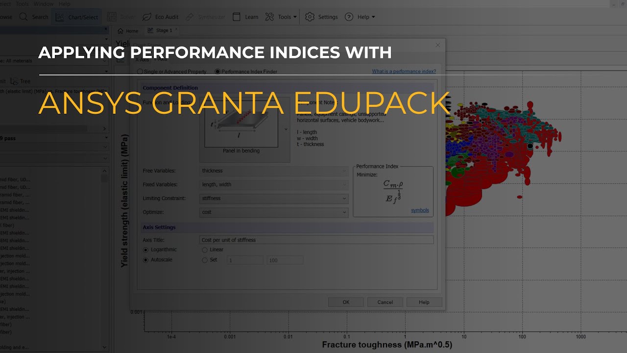 Applying Performance Indices in Ansys Granta EduPack — Lesson 3