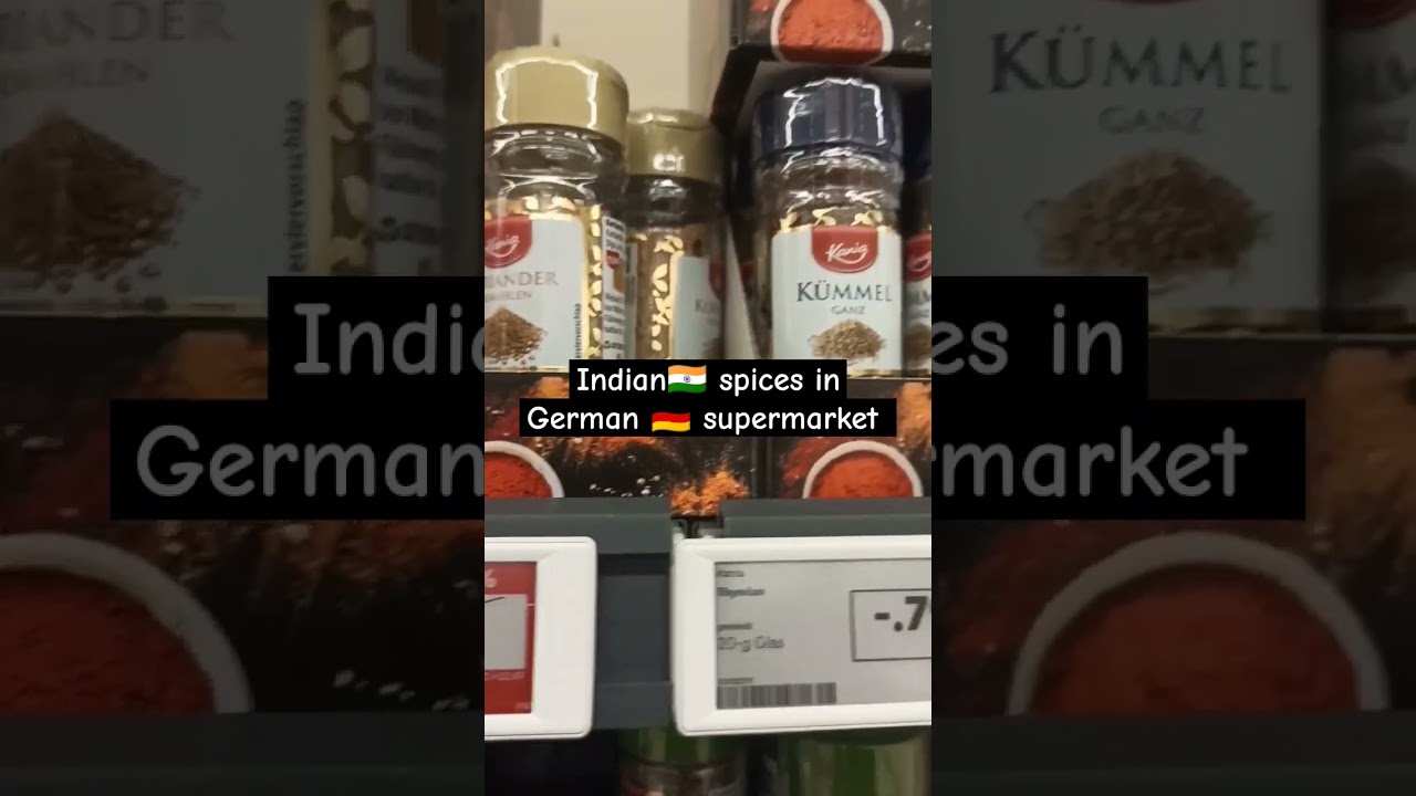 indian spices in German supermarket #shortfeed #shorts #youtubeshorts #indianspices #india #germany