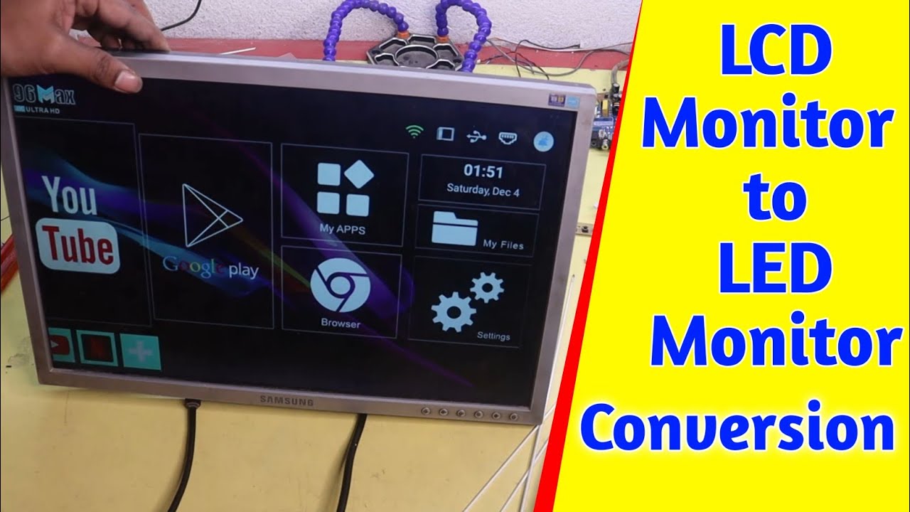 LCD Monitor को LED Monitor बनाने का तरीका | How to convert LCD to LED Monitor