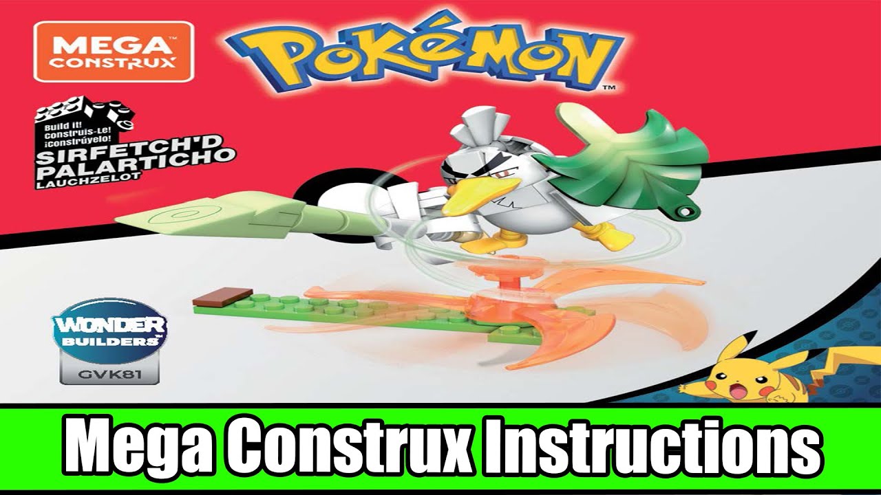 Mega Construx Instructions | Pokémon | GVK81 | Sirfetch’d
