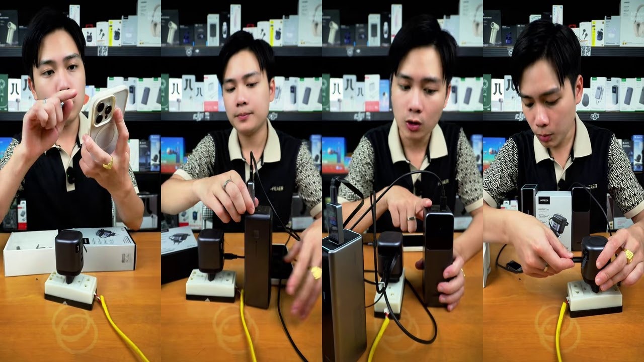 REVIEW CỦ SẠC UGREEN 65W GAN CÓ DÂY RÚT CỰC TIỆN LỢI