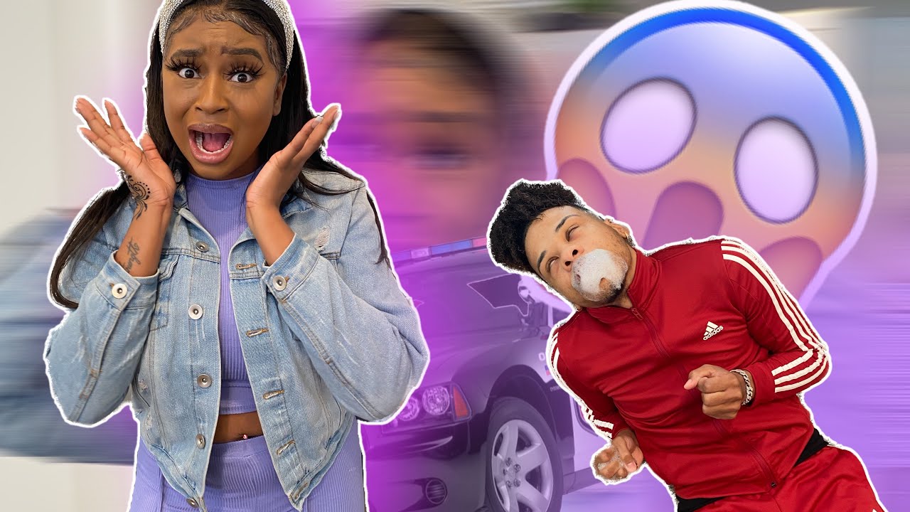 POLICE ARE FOLLOWING ME PRANK ON FRIEND...*HILARIOUS REACTION*