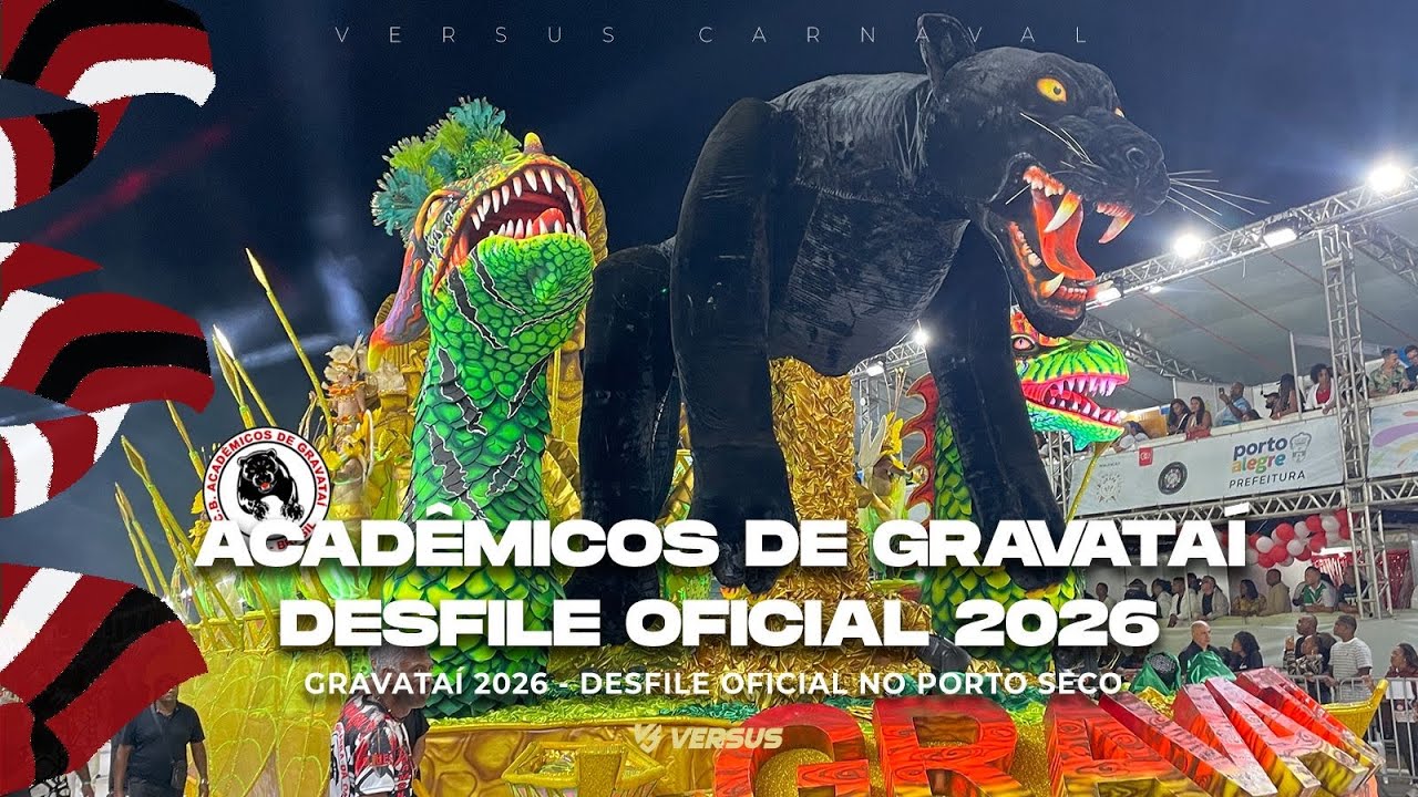 ACADÊMICOS DE GRAVATAÍ 2026 - DESFILE COMPLETO CARNAVAL DE PORTO ALEGRE