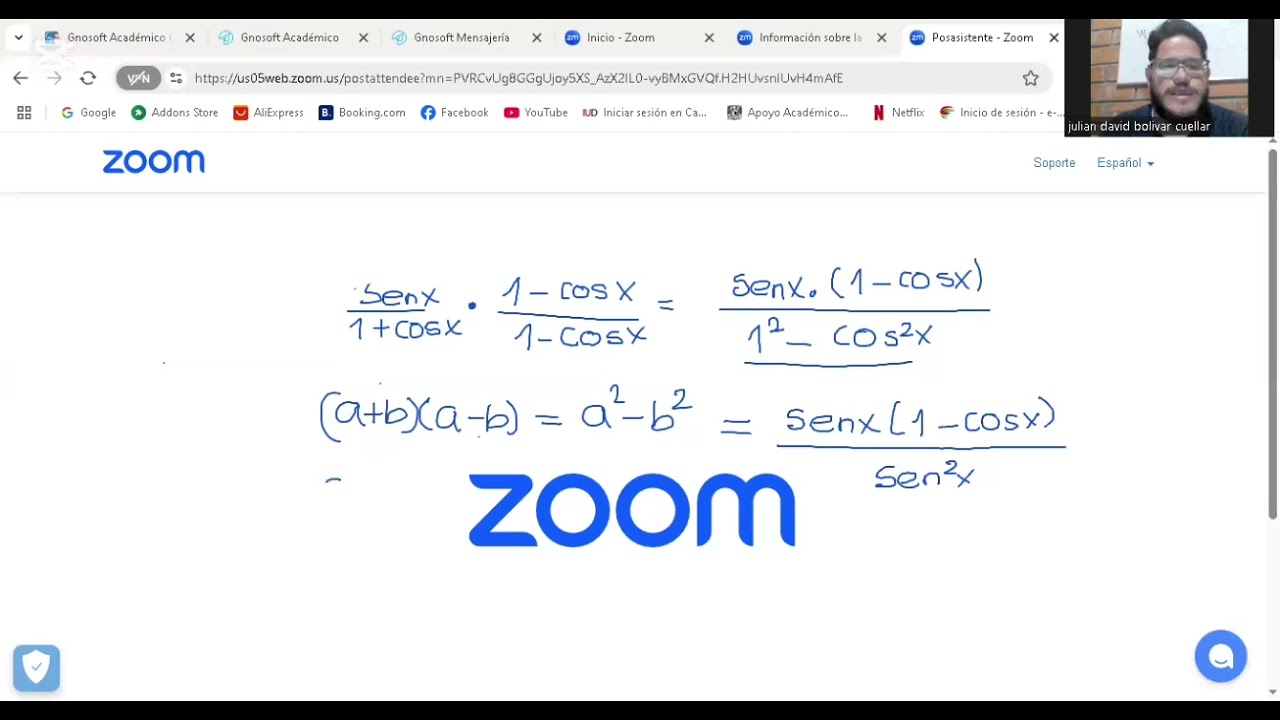 Identidades trigonométricas por conjugada