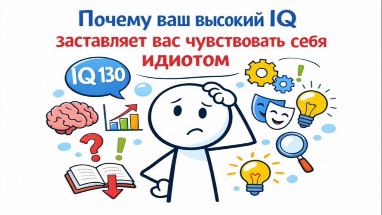 Почему ваш высокий IQ заставляет вас чувствовать себя идиотом