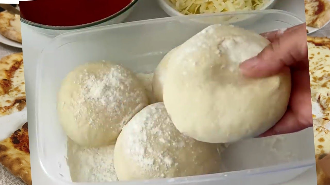 TIJESTO ZA PIZZU! Najlakši način pripreme tijesta za pizzu!! #4k