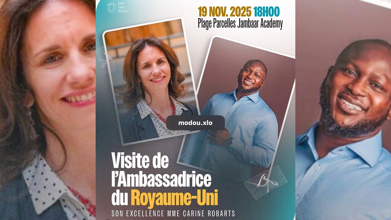 🛑Direct - Modou L&ocirc; re&ccedil;oit la visite de l'ambassadrice du Royaume-Uni &agrave; l'&eacute;curie Jambaars Academy...