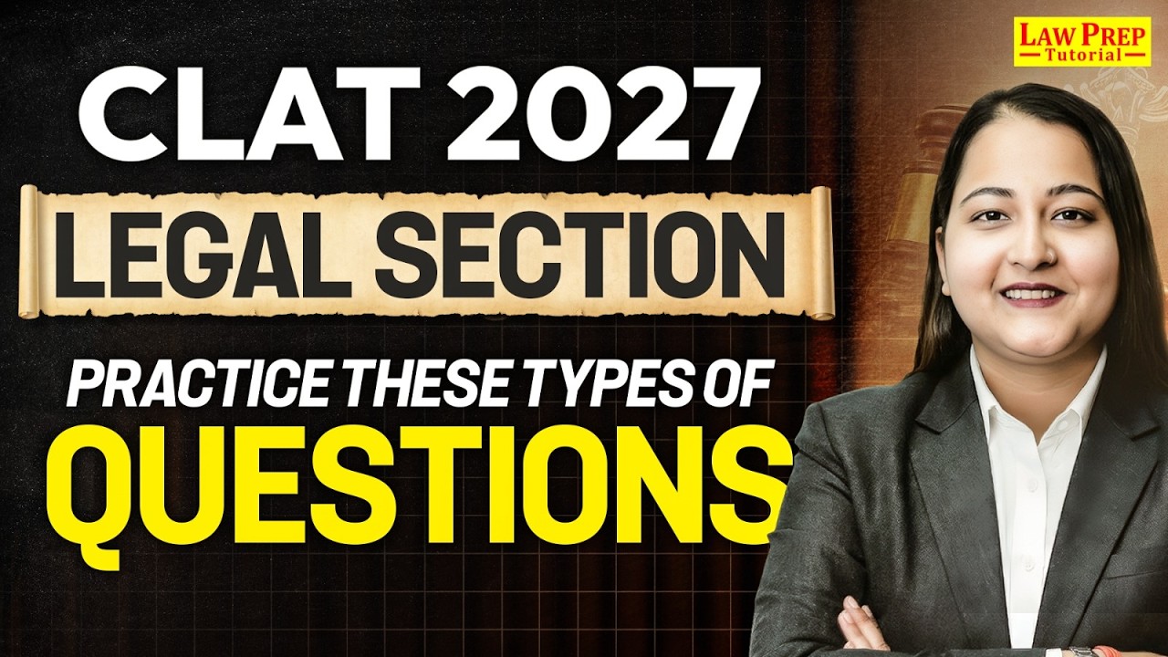 CLAT 2027 Legal Reasoning | Most Important Practice Questions | CLAT Preparation 2027