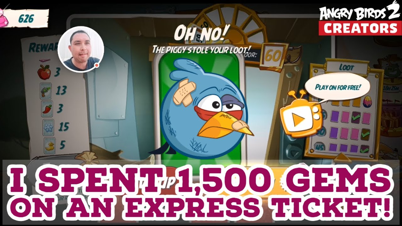 Yes, I Did Just Spend 1,500 Gems on a Tower of Fortune Express Ticket! Angry Birds 2