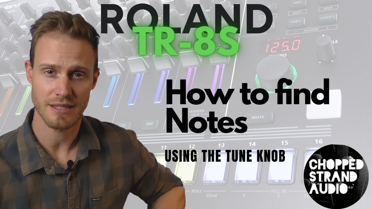 Руководство по Roland TR-8S / Как найти ноты с помощью ручки настройки