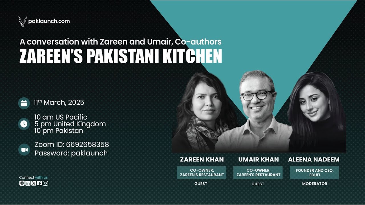 A Conversation with Zareen and Umair, Co-authors of Zareen's Pakistani Kitchen.