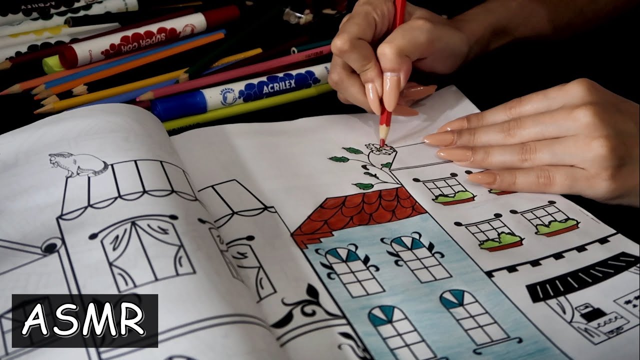 ASMR - COLORINDO E SUSSURRANDO!