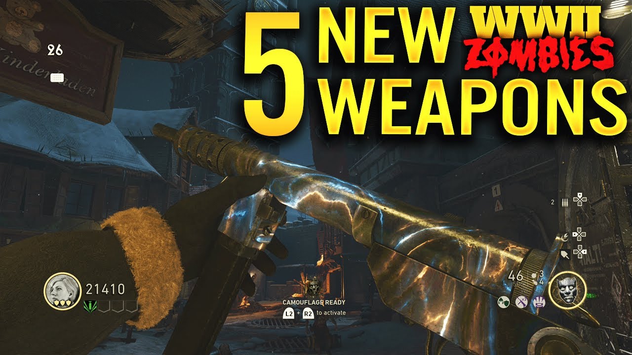 5 New Weapons Added to WWII Zombies (KG M-21, Blyskawica,  Erma EMP, LAD Machine Gun, WZ. 35)