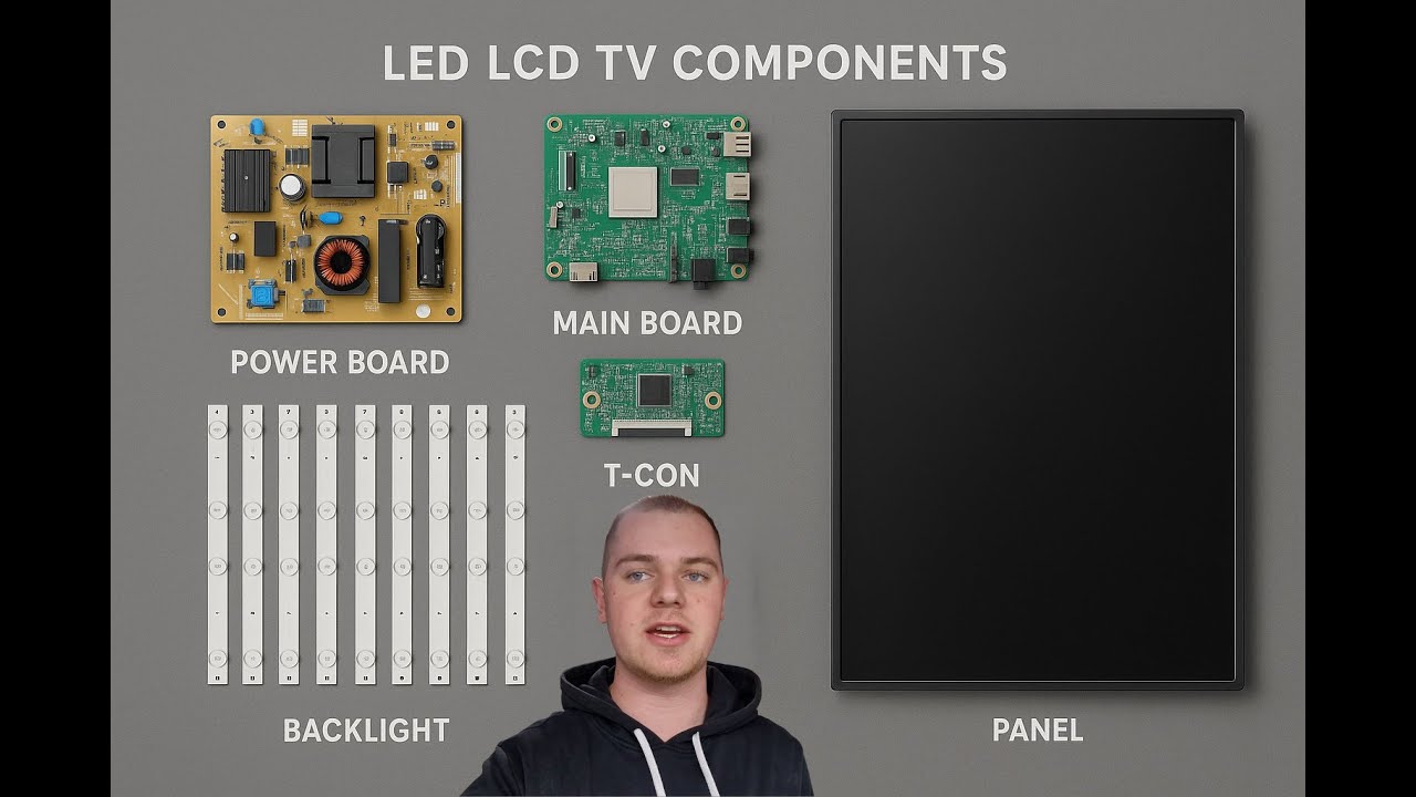 Demontaż LED TV LG - jak zbudowany jest telewizor płaski z matrycą LCD? | Disassembly 43LJ594V