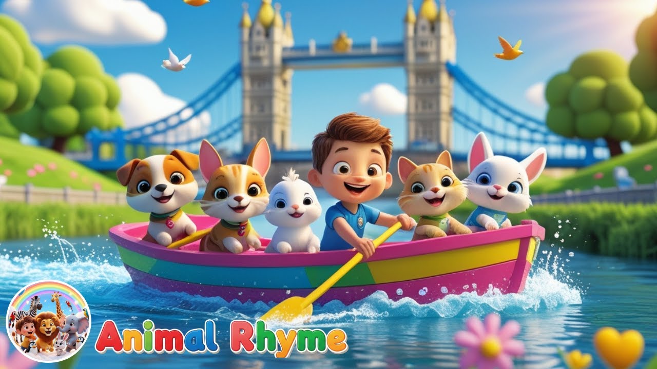 Row Your Boat & London Bridge Mashup | Jack’s Viral Animal Teamwork | Collaboration