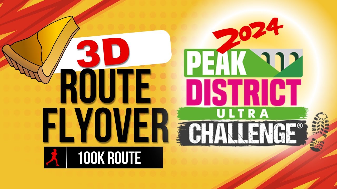 Peak District 100K Ultra Marathon Challenge 2024 3D course flyover
