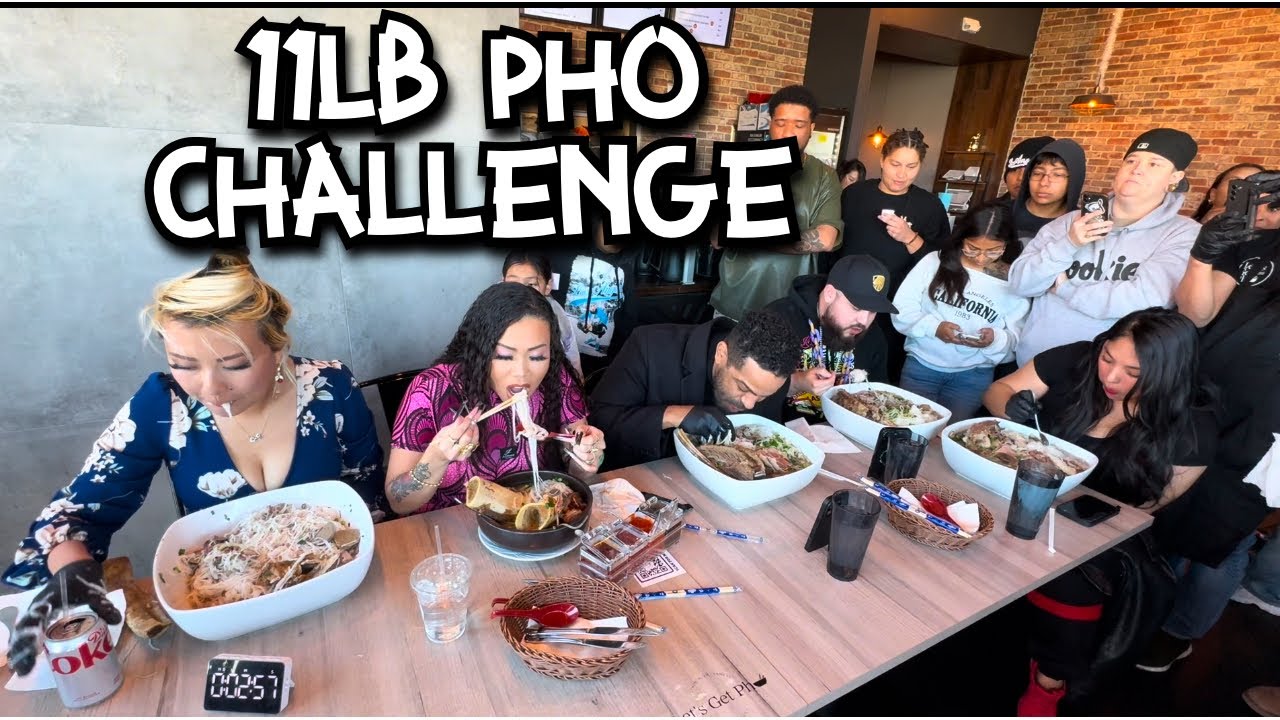 11LB BOWL OF PHO at Let's Get Pho in Las Vegas, NV!! #RainaisCrazy