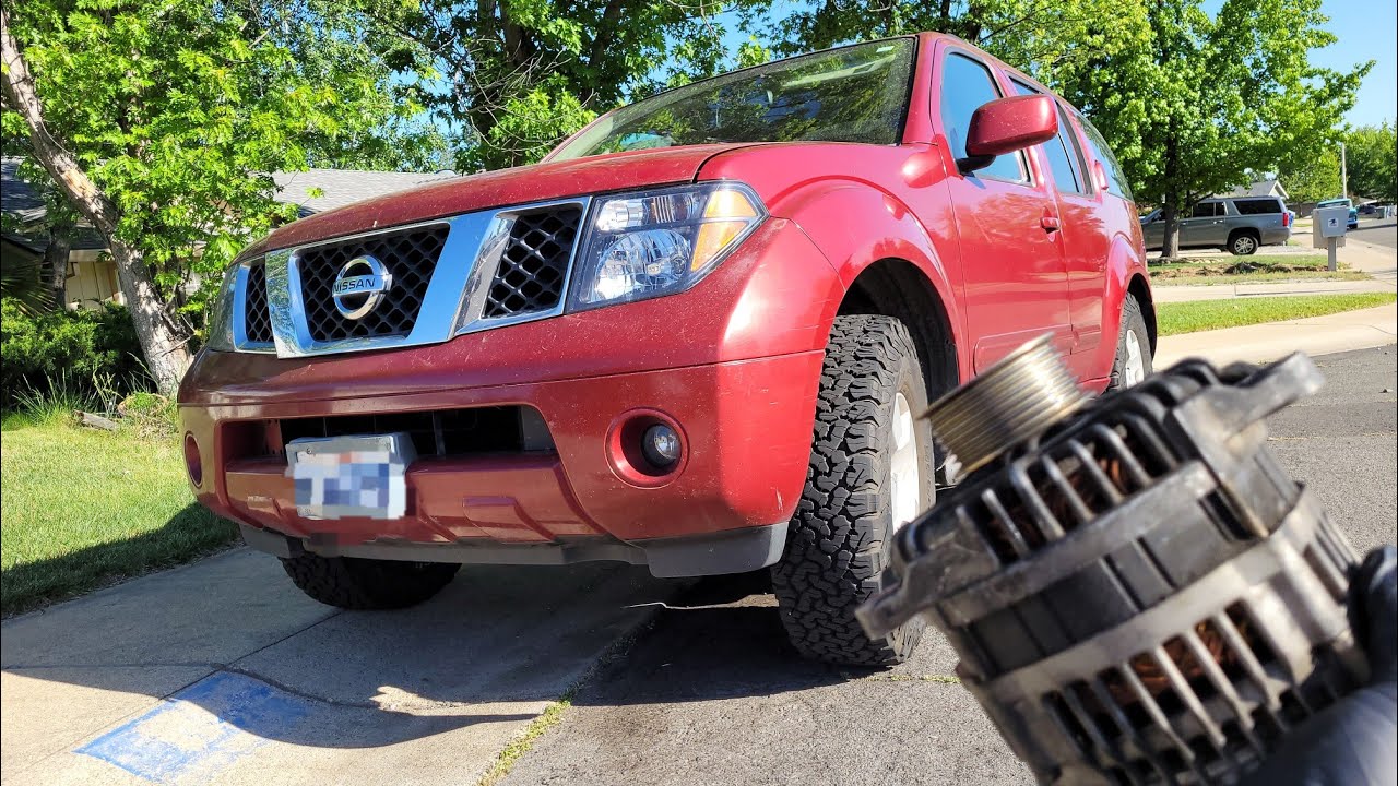 Как заменить генератор 2005 - 2012 Nissan 4.0 Pathfinder Xterra Navara 2005 - 2021 Frontier