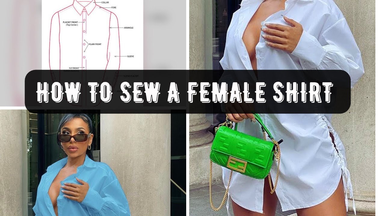 HOW TO SEW A FEMALE SHIRT WITH SIDE DRAWSTRINGS