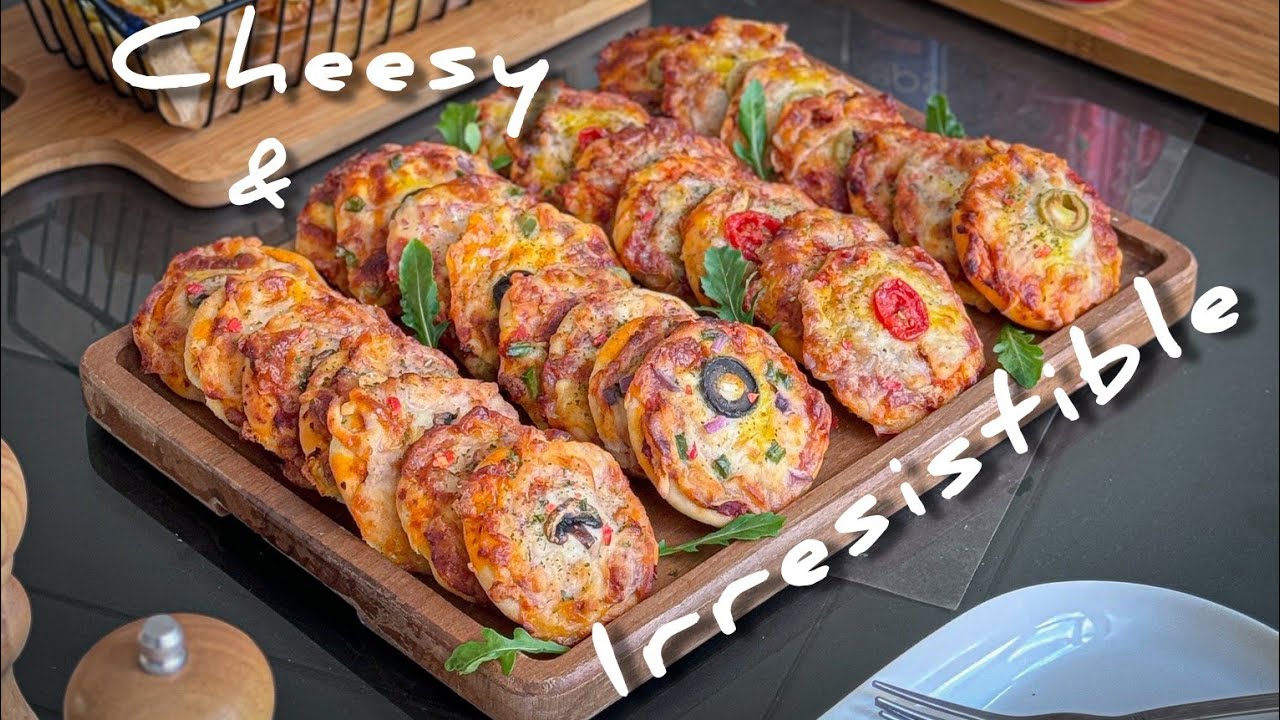 Homemade Mini Pizza Fatayers in the Air Fryer| Perfect for Sharing! | Easy and Delicious Snack Idea!