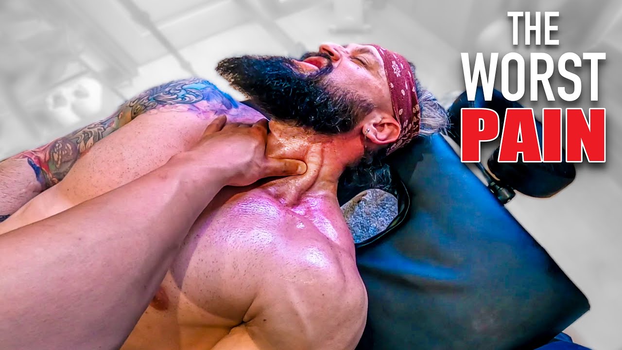 The WORST PAIN! - Breaking Down Large NECK MUSCLE KNOTS | Improved Headaches, Posture & Even HEIGHT!