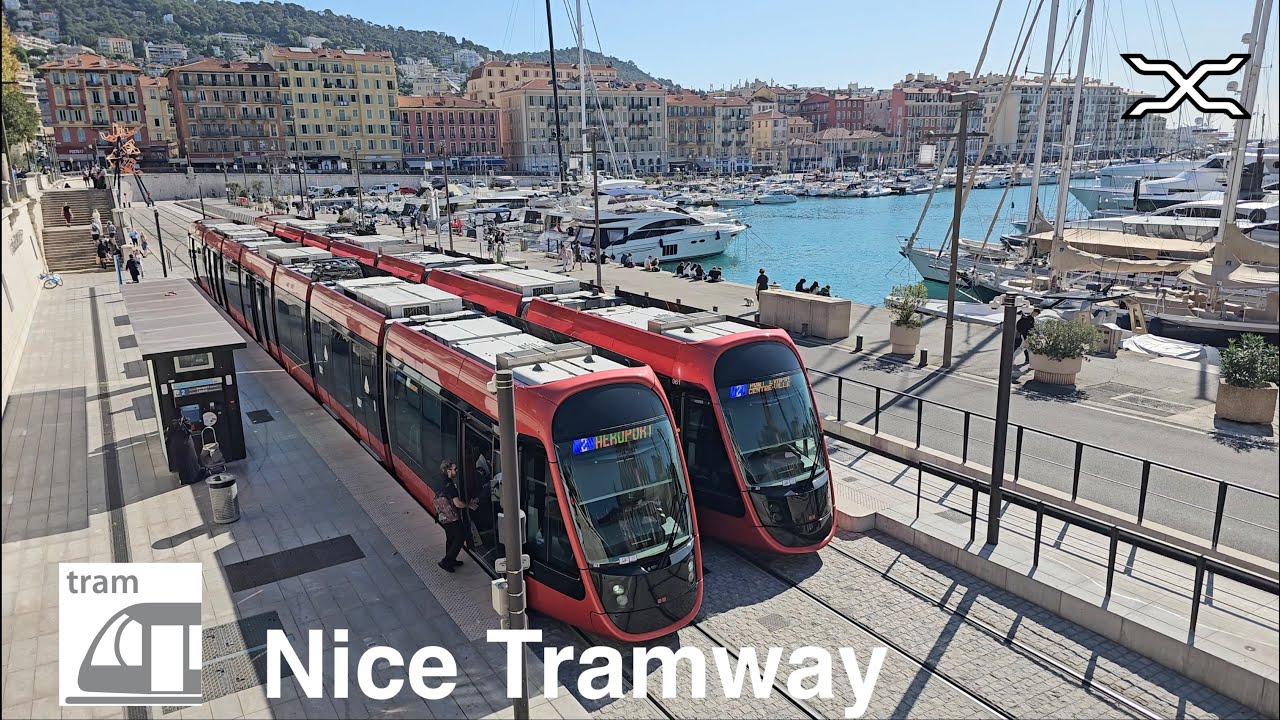 Nice Tram | Tramway de Nice | Lignes d'Azur | Alstom Citadis | C&ocirc;te d'Azur | French Riviera | France