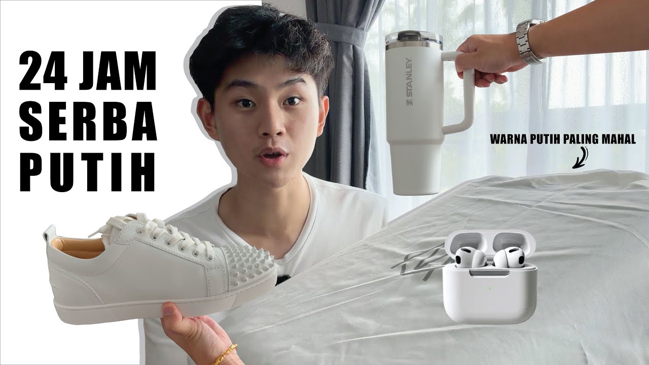 HIDUP 24 JAM SERBA PUTIH ! DARI OUTFIT, BARANG, SAMPAI MAKANAN !