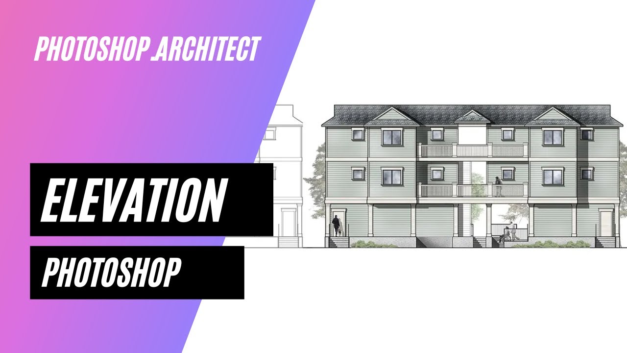 Rendering an architectural ELEVATION