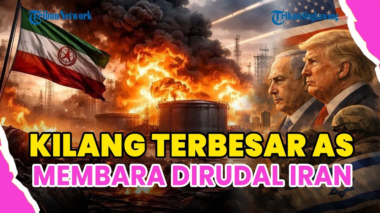 ®️🔴 PENAMPAKAN GUDANG MINYAK TERBESAR DI DUNIA MILIK AS❗HABIS DIGEMPUR RUDAL FAKSI IRAN, RATA TANAH