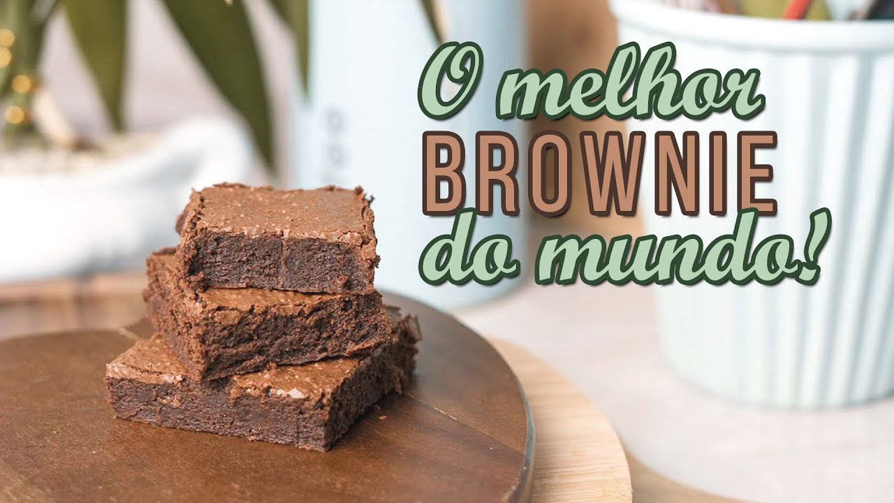 O melhor brownie do mundo {sem glúten e sem lactose}