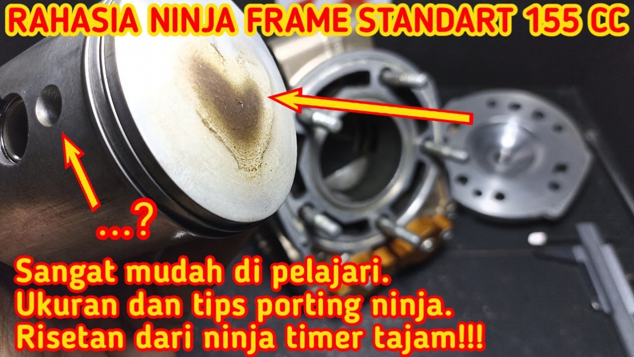 porting blok ninja | seputar porting ninja frame std 155 | cara membuat motor ninja kencang #09