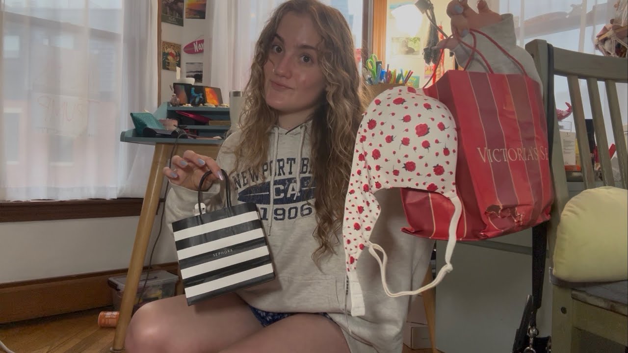 ASMR Fabric Scratching (Victoria’s Secret Bra & Sephora HAUL!) Personal Attention X-mas Haul