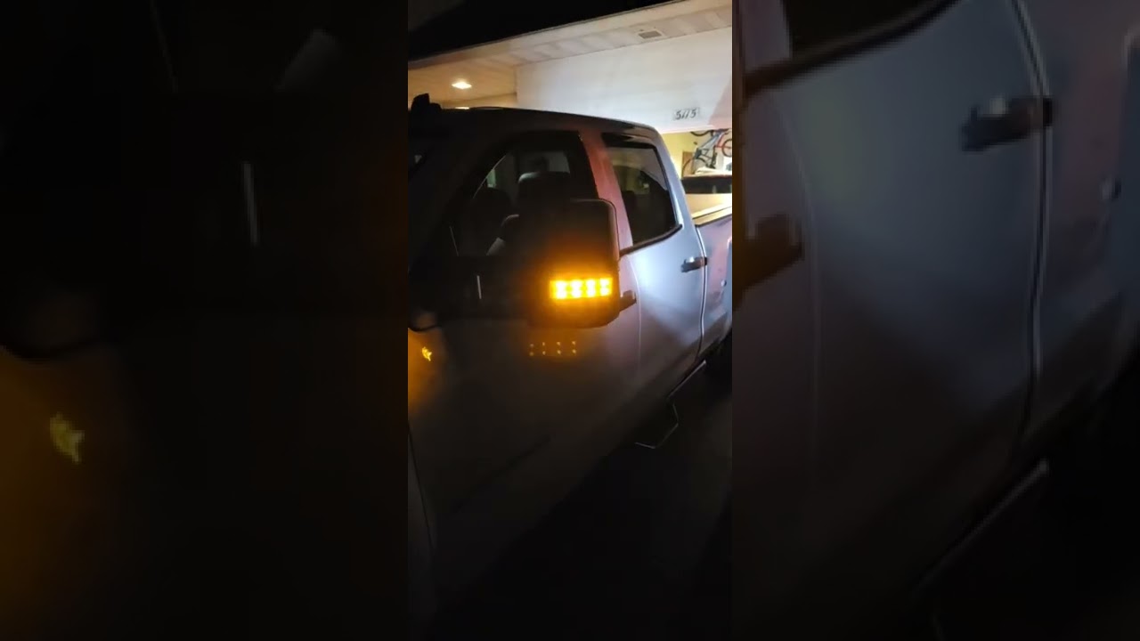 2014 silverado tow mirror install. led reverse and cargo mod.