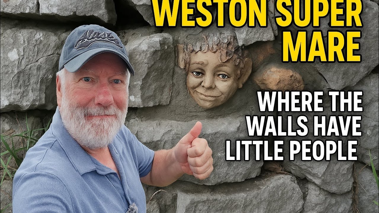 Weston super mare, where the walls have little people!