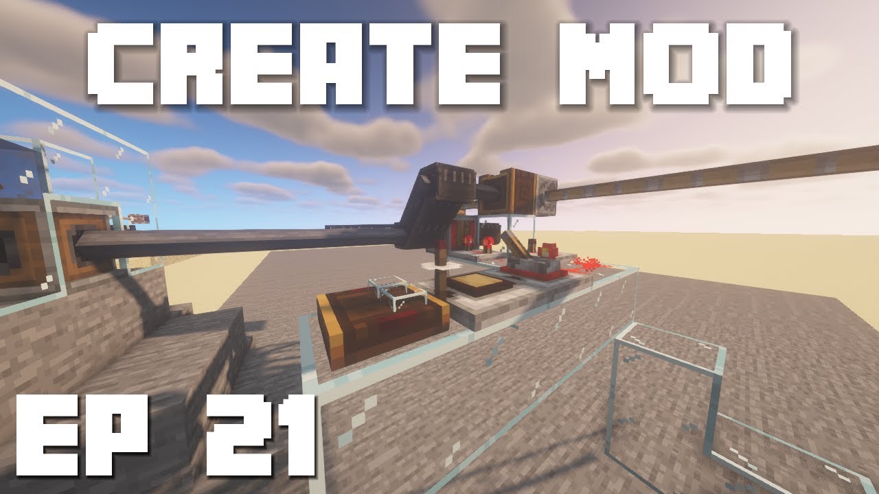 Minecraft Create Mod Tutorial — Как создать простую каменоломню, эпизод 21