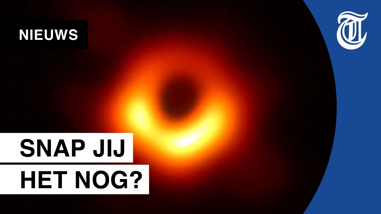 Dit zie je op foto zwart gat