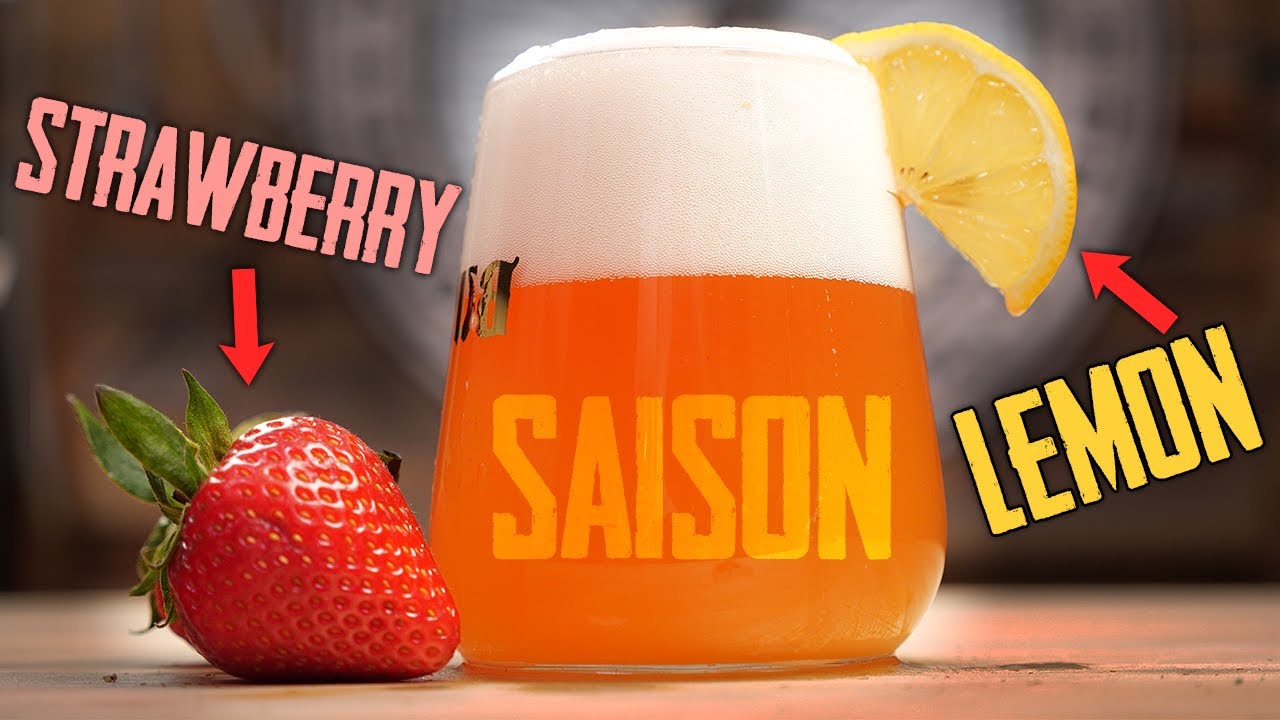 How To Brew A Strawberry Lemon Saison - Perfect Springtime Recipe