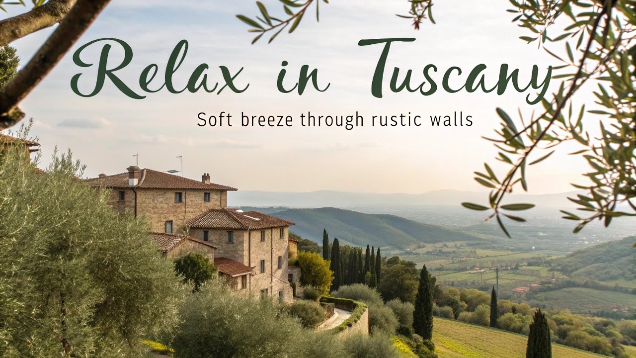 🌾Relax in Tuscany🏡Soft breeze through rustic walls🌿