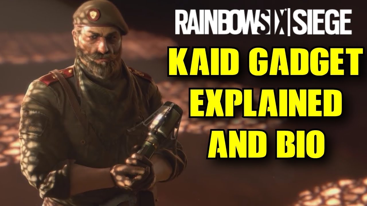 R6 in-depth Kaid how his Gadget works explained HQ Trailer w/ Biography Story & Gameplay Analysis