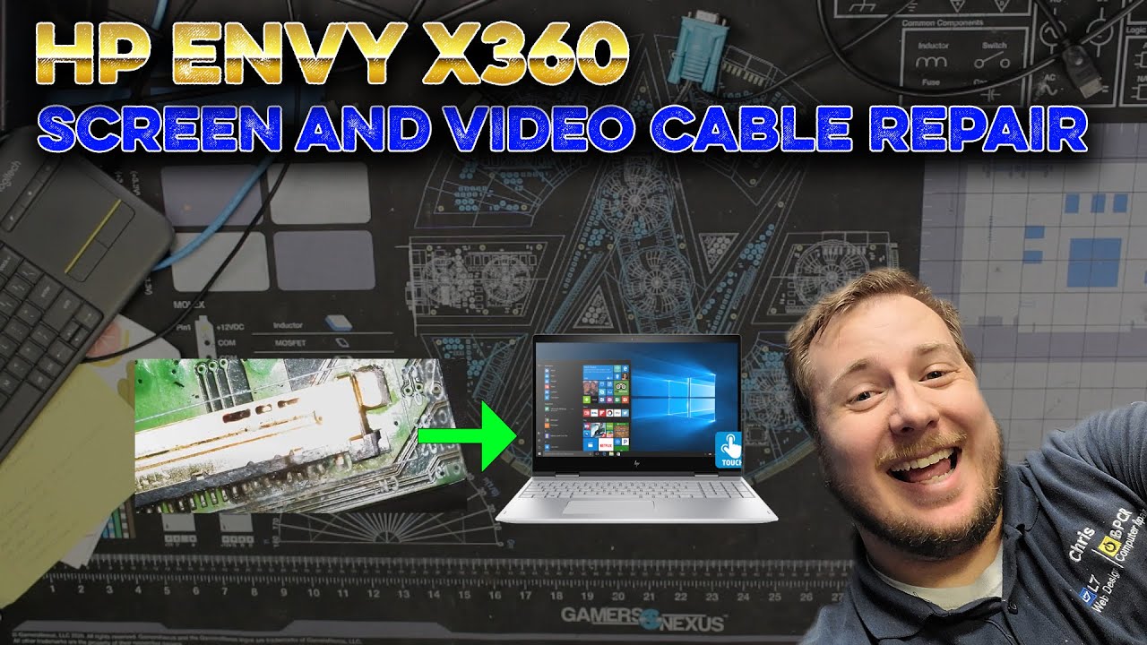 Revitalizing A HP Envy x360 Laptop: Touchscreen and Video Cable Replacement Unveiled