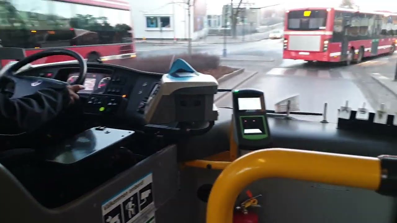 Sweden Stockholm, Morning Bus 527 ride from Edsängen to Sollentuna station past Rudbecksskolan