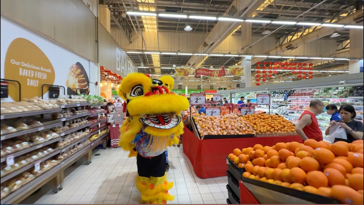 [4K] Lion Dance Cai Qing at F&N Pre-CNY Event @ Giant Hypermarket-Tampines by Teng Yang 25 Jan 2025