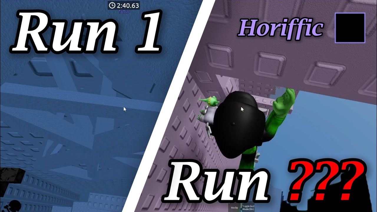 In how many runs can I BEAT a HORIFFIC difficulty EToH tower?(Roblox obbying)